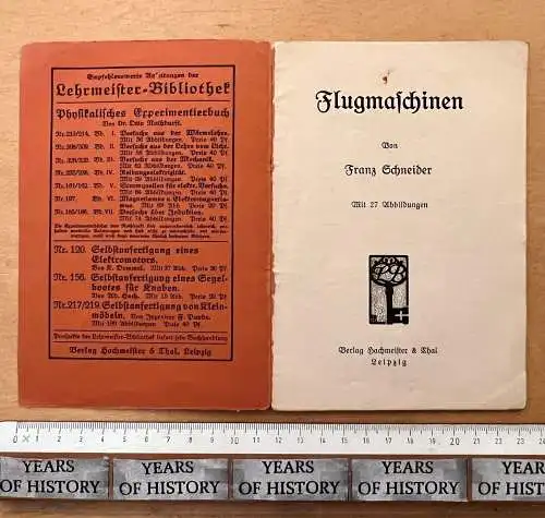 Lehrmeister Bibliothek Nr. 327 - Flugmaschinen Flugzeug Aircraft 27 Abbildungen