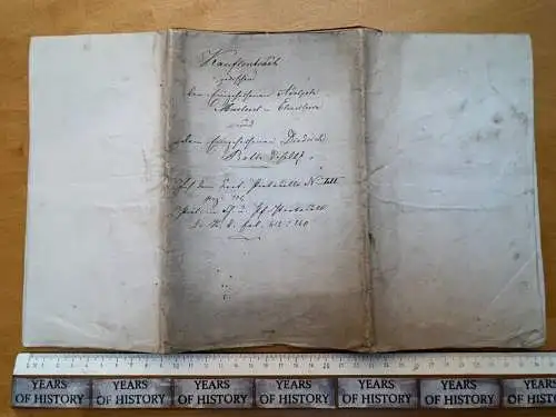 Handschrift Dokument Administratur Grafschaft Rantzau Elmshorn Bramstedt v. 1862