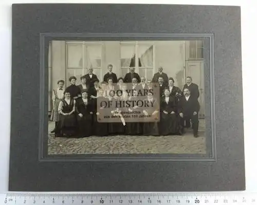 Foto 25x20cm Gruppenfoto bei Sperenberg Zossen Berlin 1915 im Passepartout