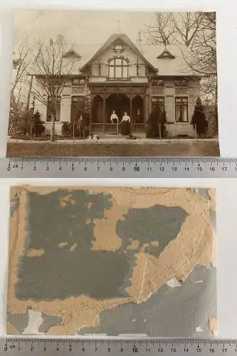 Foto 17x12cm altes Haus Holzveranda 1897 bei Bremen Hamburg Schleswig-Holstein