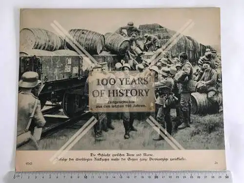 Orig. Foto Karton 1. WK Schlacht zwischen Aisne und Marne Proviantzüge erbeutet 