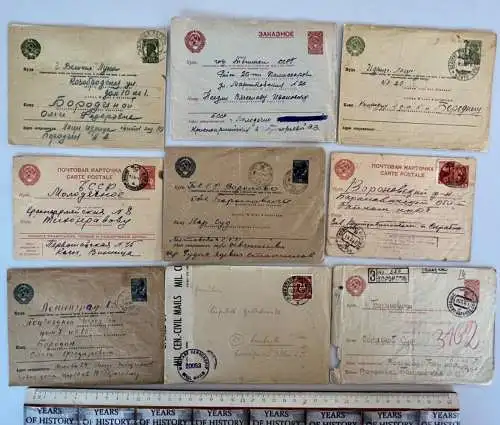 Briefe Russland Gefangenschaft POW Prisoner of war Stempel uvm.