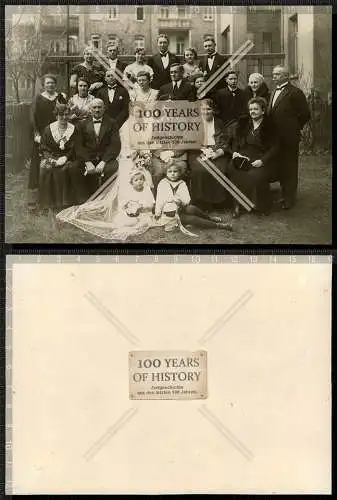 Orig. Foto Soldat Luftwaffe Hochzeit mit Braut und Familie 1940er Recklinghausen