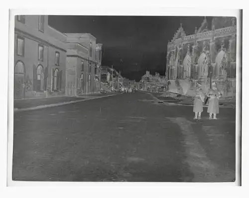 Original Negativ zerstört Stadt Straße uvm. Lothringen Grand Est Moselle 1940-41