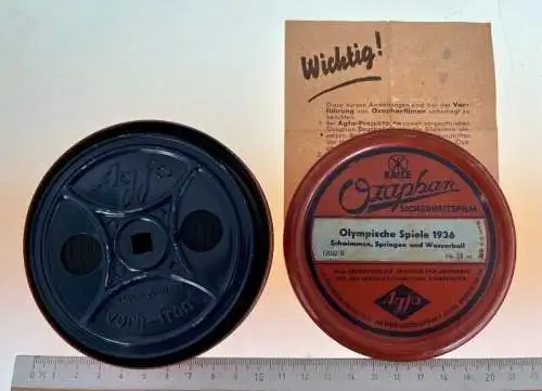 Film Olympische Spiele 1936 - Schwimmen Springen Wasserball Kalle Ozaphan 16mm