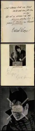 Orig. Foto Doppelautogramm Autogramme Autographen 1938/39 Schauspielhaus Hamburg