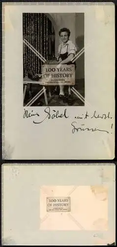 Foto Autogramm Heini Göbel 1910-1909 Schauspielhaus Hamburg Theater Bühne 1938