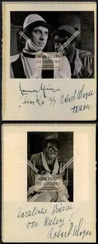 Foto Doppelautogramm Autogramm Robert Meyn  1938 Schauspielhaus Hamburg