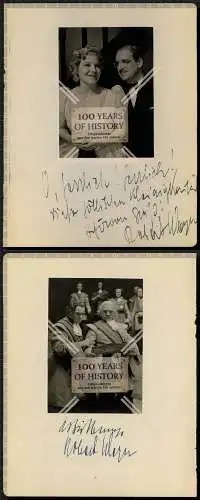 Foto Doppelautogramm Autogramm Robert Meyn 1938/39 Schauspielhaus Hamburg