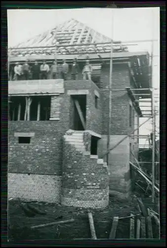 22x Foto Mannheim Paul-Martin-Ufer 10 Neckar Haus Rohbau bis Fertigstellung 1937