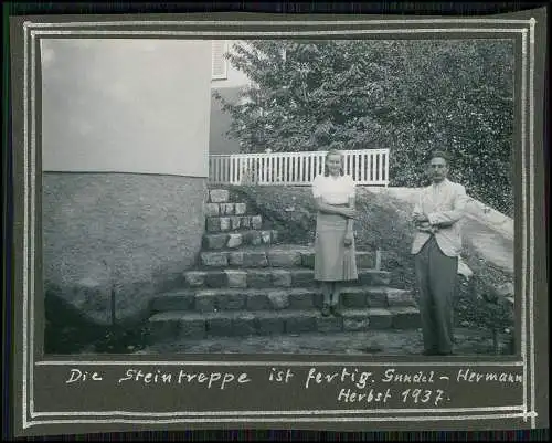 22x Foto Mannheim Paul-Martin-Ufer 10 Neckar Haus Rohbau bis Fertigstellung 1937