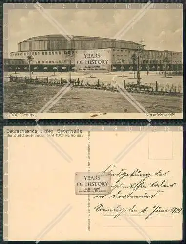 AK Ansichtskarte Postkarte Dortmund im Ruhrgebiet Westfalenhalle 1929