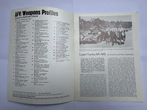 AFV Weapons Profile 4 Light Tanks M1-M5, Chris Ellis, Peter Chamberlain, Profil