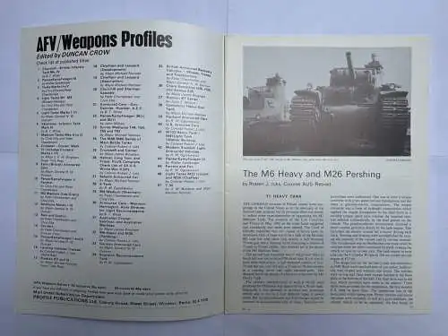 AFV Weapons Profile 32: The M6 Heavy and M26 Pershing Icks Robert J., Profile P