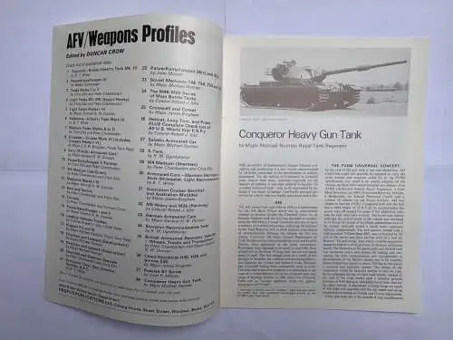 AFV Weapons Profile 38 Conqueror Heavy Gun Tank, Norman, Michael Profile Public