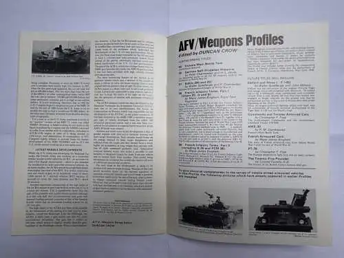 AFV Weapons Profile 56 Missile Armed Armoured Vehicles, Ogorkiewicz, R. M. Prof