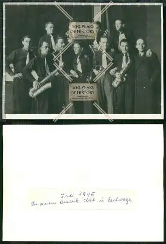 Foto 18x13 cm - Amerikanisch USA Club Eschwege b. Kassel deutsch Musik Band 1945