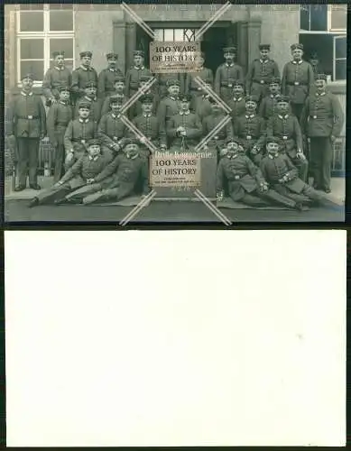 Großes Foto Frankfurt Main 1916 Soldaten Kaserne