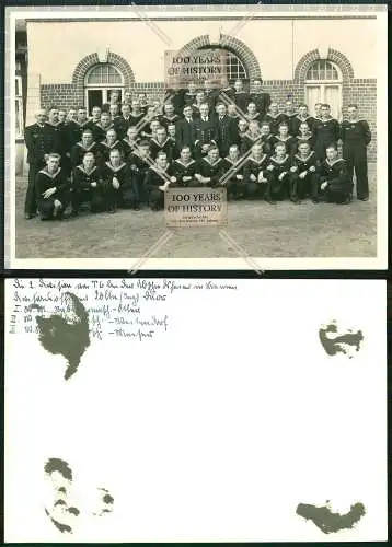 Großes Foto Marine Soldaten Mannschaft Boot Offiziere