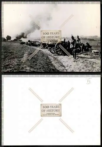 Archiv Foto Rückseite mit Stempel Geschütz Flak 1. WK ca. 17x12 cm
