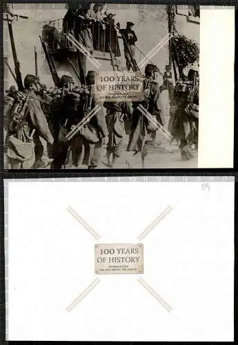Archiv Foto Rückseite mit Stempel Vormarsch Soldaten ca. 17x12 cm