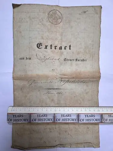 Dokument 1849 Handschrift viele S. - Nesselröden Herleshausen Netra Ringgau Nr.4