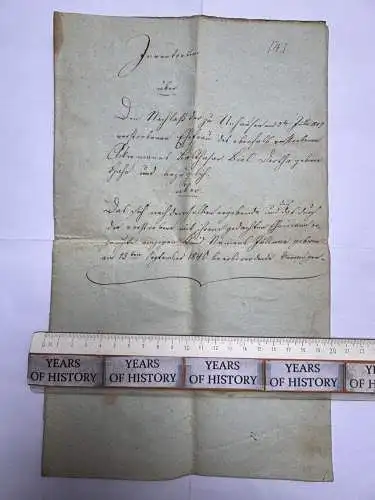 Dokument 1849 Handschrift viele S. - Nesselröden Herleshausen Netra Ringgau Nr.3