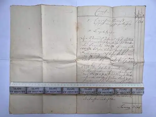 Dokument 1852 Handschrift viele S. - Nesselröden Herleshausen Netra Ringgau Nr.2