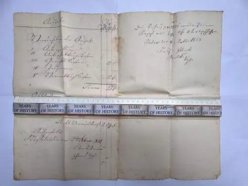 Dokument 1852 Handschrift viele S. - Nesselröden Herleshausen Netra Ringgau Nr.2