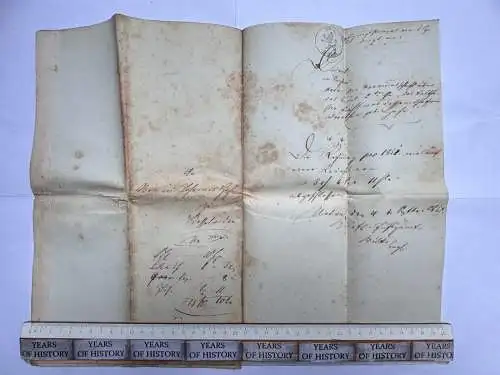 Dokument 1852 Handschrift viele S. - Nesselröden Herleshausen Netra Ringgau Nr.2