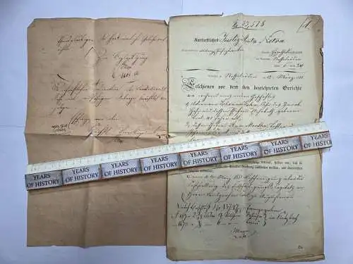 Dokument 1851 Handschrift viele S. - Nesselröden Herleshausen Netra Ringgau Nr.1