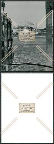 Foto 23x17cm Hafen an der Weser bei Bremen ? Blick auf Anlagen um 1940