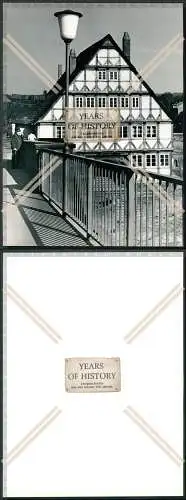 Foto 23x17cm Holzminden an der Weser Blick Fachwerkhaus von der Brücke 1939