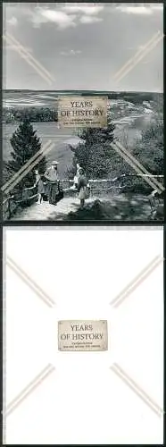 Foto 23x17cm Weserbergland Blick auf Fluss Weser Vlotho Porta bis Rinteln 1940