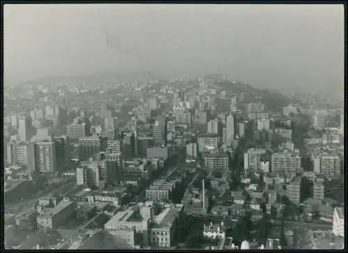 Pressefoto 23x17cm - Johannesburg Südafrika - Luftbild Smog Wolkenkratzer 1947