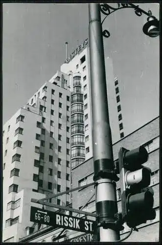 Foto 23x15 cm - Johannesburg Südafrika Rissik Street Straßenpartie Hochhaus 1947
