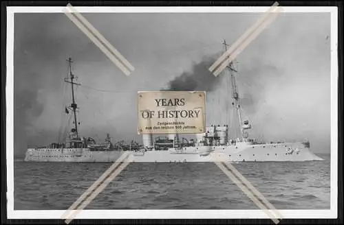 Foto SMS S.M.S. Hamburg 1903 Kleiner Kreuzer der Kaiserlichen Marine