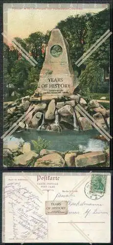 AK Höxter an der Weser Denkmal Hoffmann von Fallersleben 1912 gel.