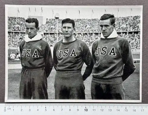 Clark + Morris + Parker die drei Ersten im Zehnkampf  OLYMPIA 1936 Sammelbild 67