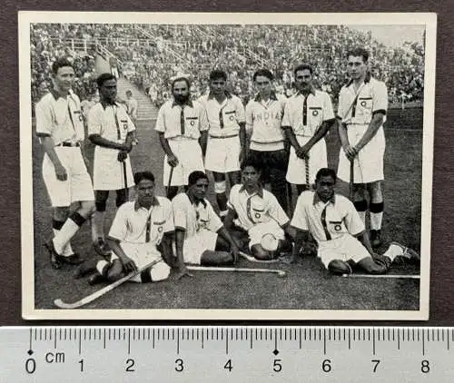 Indien Olympiasieger Wunderelf Hockey Berlin Olympia 1936 Sammelbild Pet Cremer