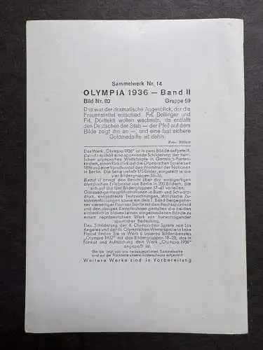 Frauenstaffel Dollinger + Dörffeldt entfällt der Stab OLYMPIA 1936 Sammelbild 80