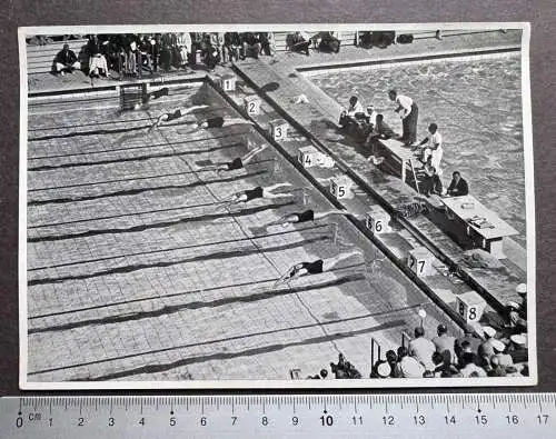 Endkampf Frauen 100-m-Freistilschwimmen Mastenbroek - OLYMPIA 1936 Sammelbild 91