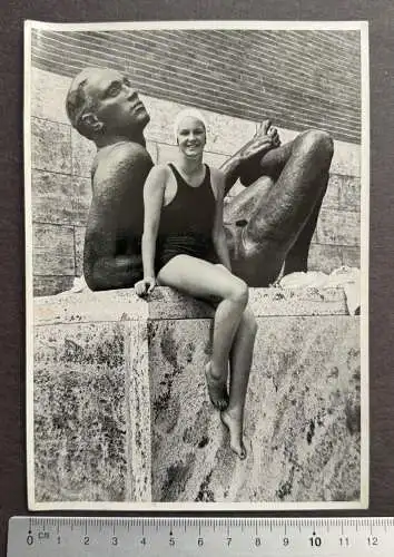 Jeanette Campbell Argentinien Portrait im Badeanzug - OLYMPIA 1936 Sammelbild 98