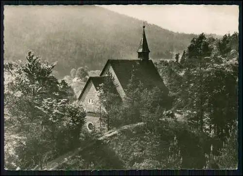 Foto AK Evangelische Bergkirche Sitzendorf Saalfeld-Rudolstadt Thüringen