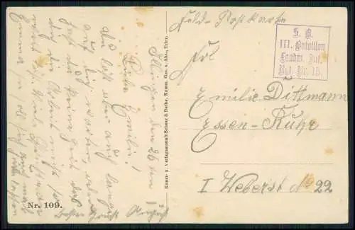 AK 1. WK Audun-le-Roman Lothringen Meurthe et Moselle Soldaten Feldpostkarte