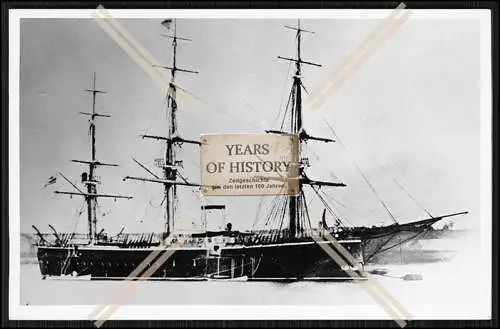 Foto S.M.S. Hansa 1872 Panzerkorvette Kaiserliche Marine 