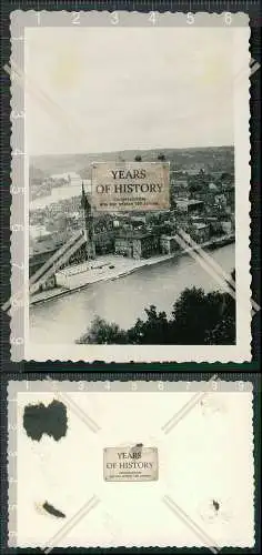 Foto Passau in Niederbayern Zusammenfluss der 3 Flüsse Inn Donau und Ilz 1940