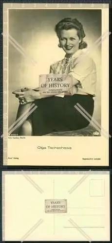 Foto AK Schauspielerin Olga Tschechowa Portrait - Ross-Verlag A 2206/2