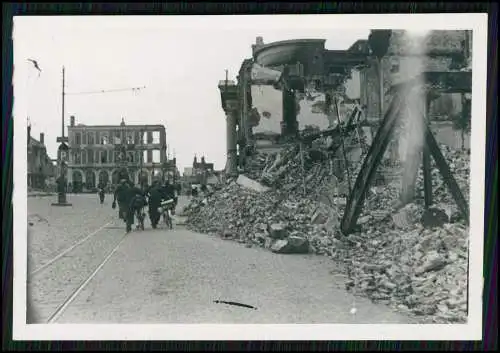 5x Foto Wehrmacht Kriegszerstörungen - Belgien Frankreich 1940-41