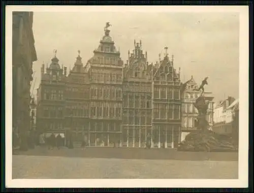 3x Foto Wehrmacht Belgien Flandern Kirche uvm. Antwerpen Antorf Anvers 1940